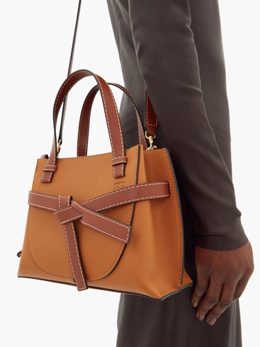 Gate mini leather tote bag | Loewe 