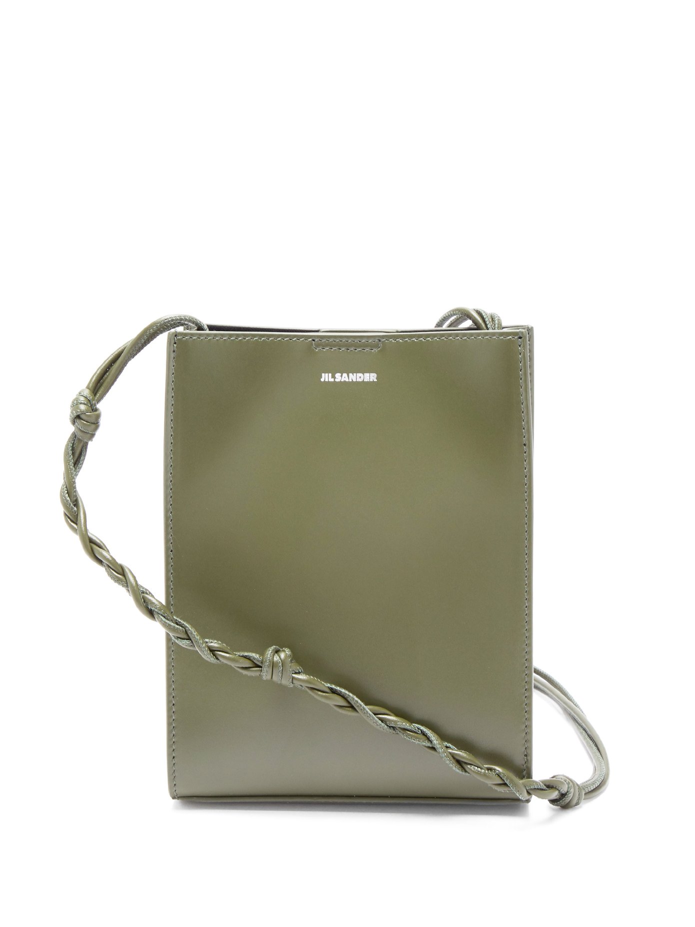 Jil Sander Tangle Small Knotted-strap Leather Cross-body Bag In 