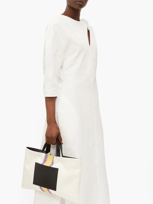 jil sander white dress