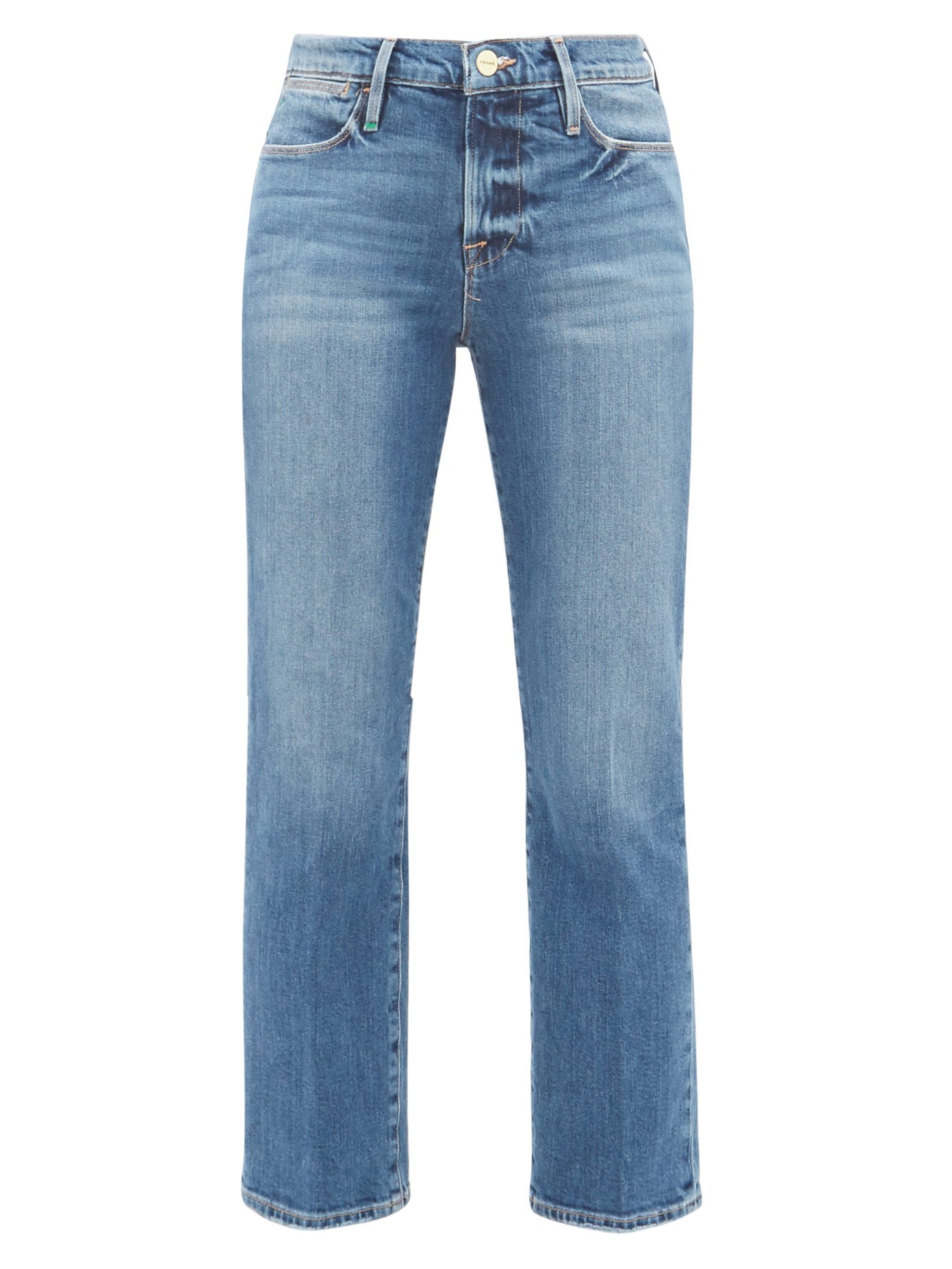 le high straight frame jeans