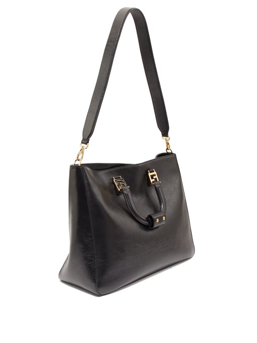 large black tote bag with long strap