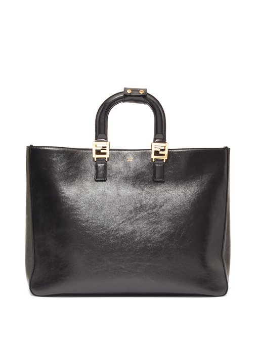 medium leather tote