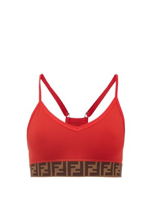 fendi orange sports bra