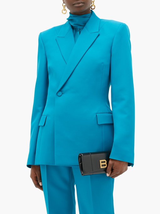 balenciaga blue coat