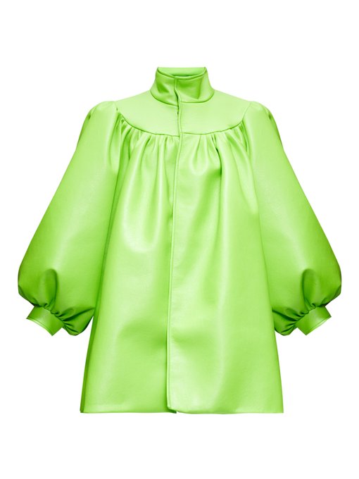 balenciaga green coat
