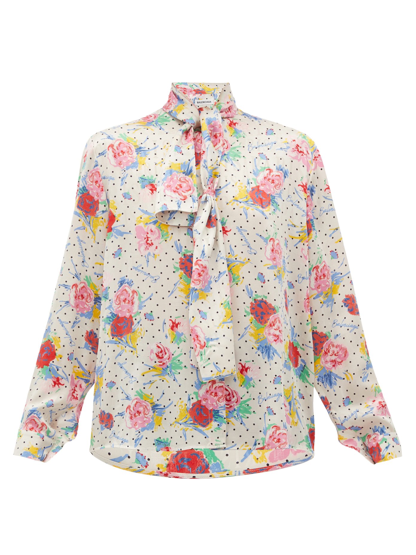 balenciaga floral shirt