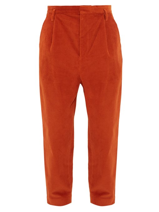 tapered corduroy trousers