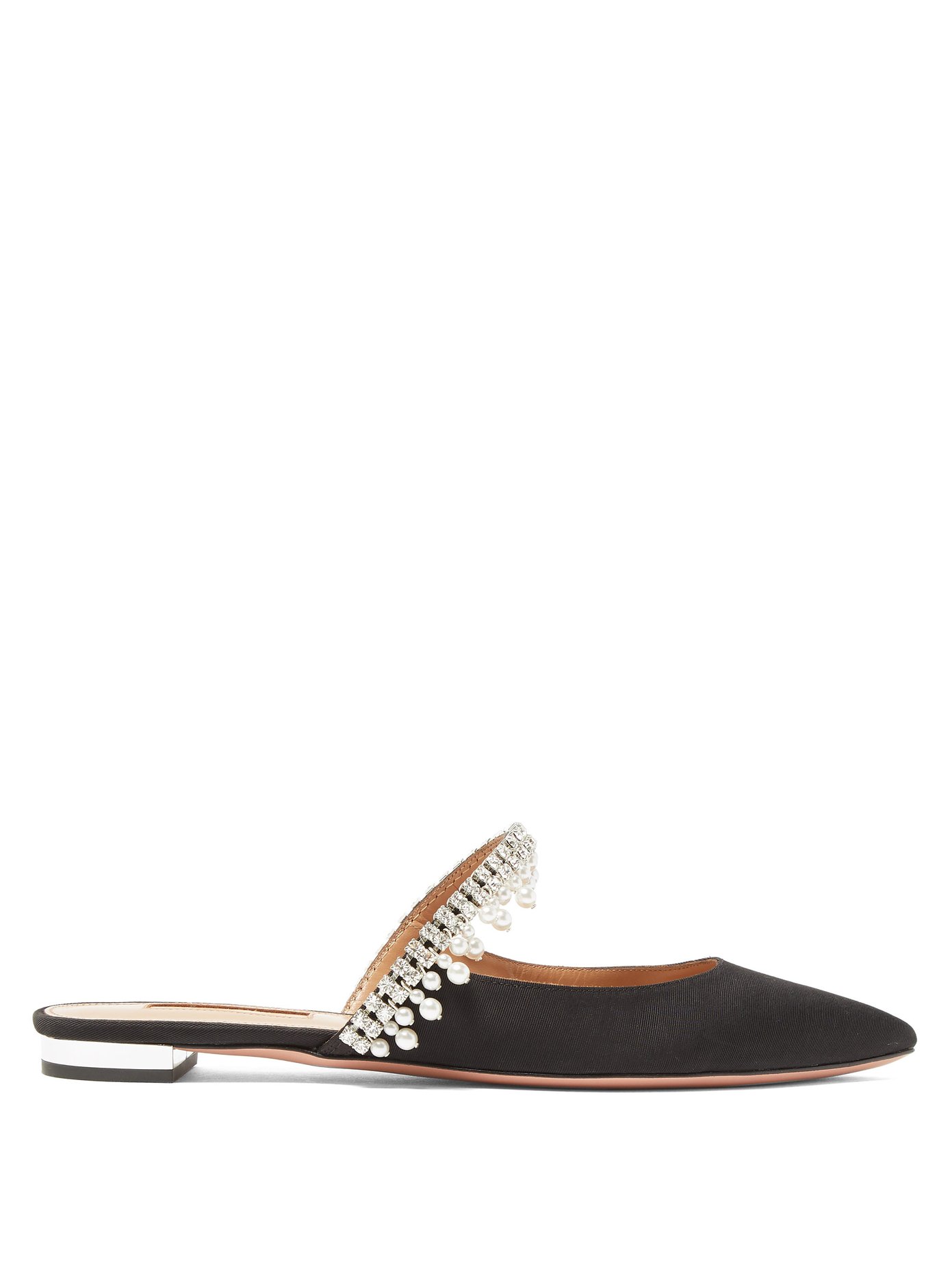 aquazzura flat mules