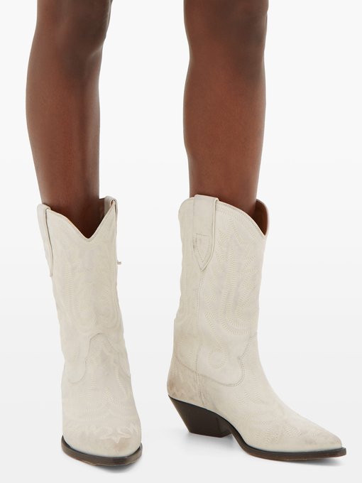 isabel marant cowboy boots white
