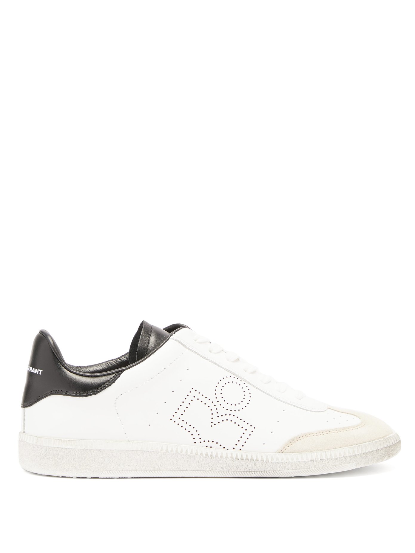 Bryce perforated-logo leather trainers 