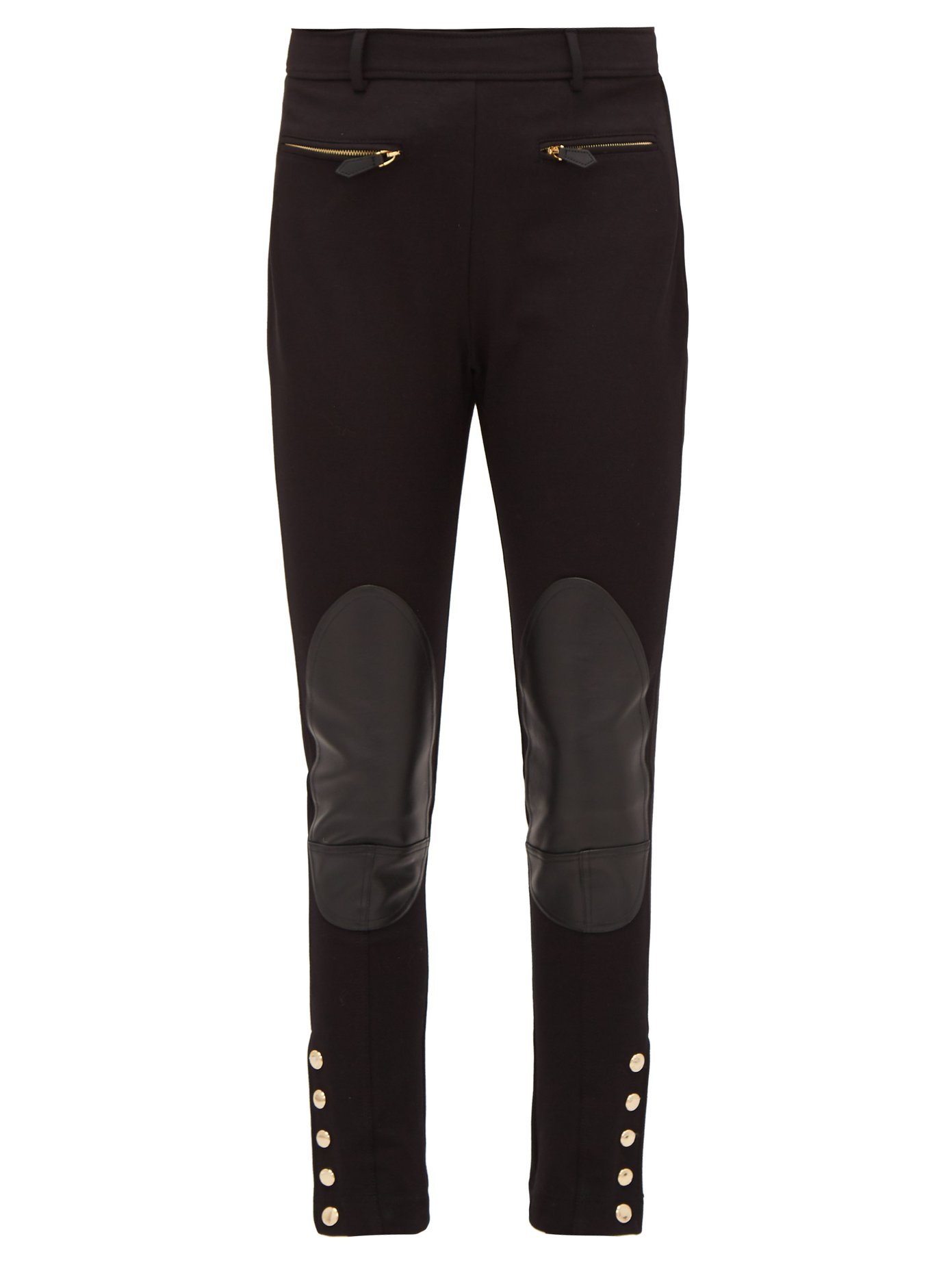 burberry leather trousers