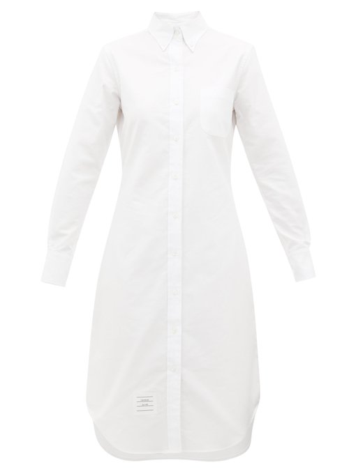 white oxford shirt dress