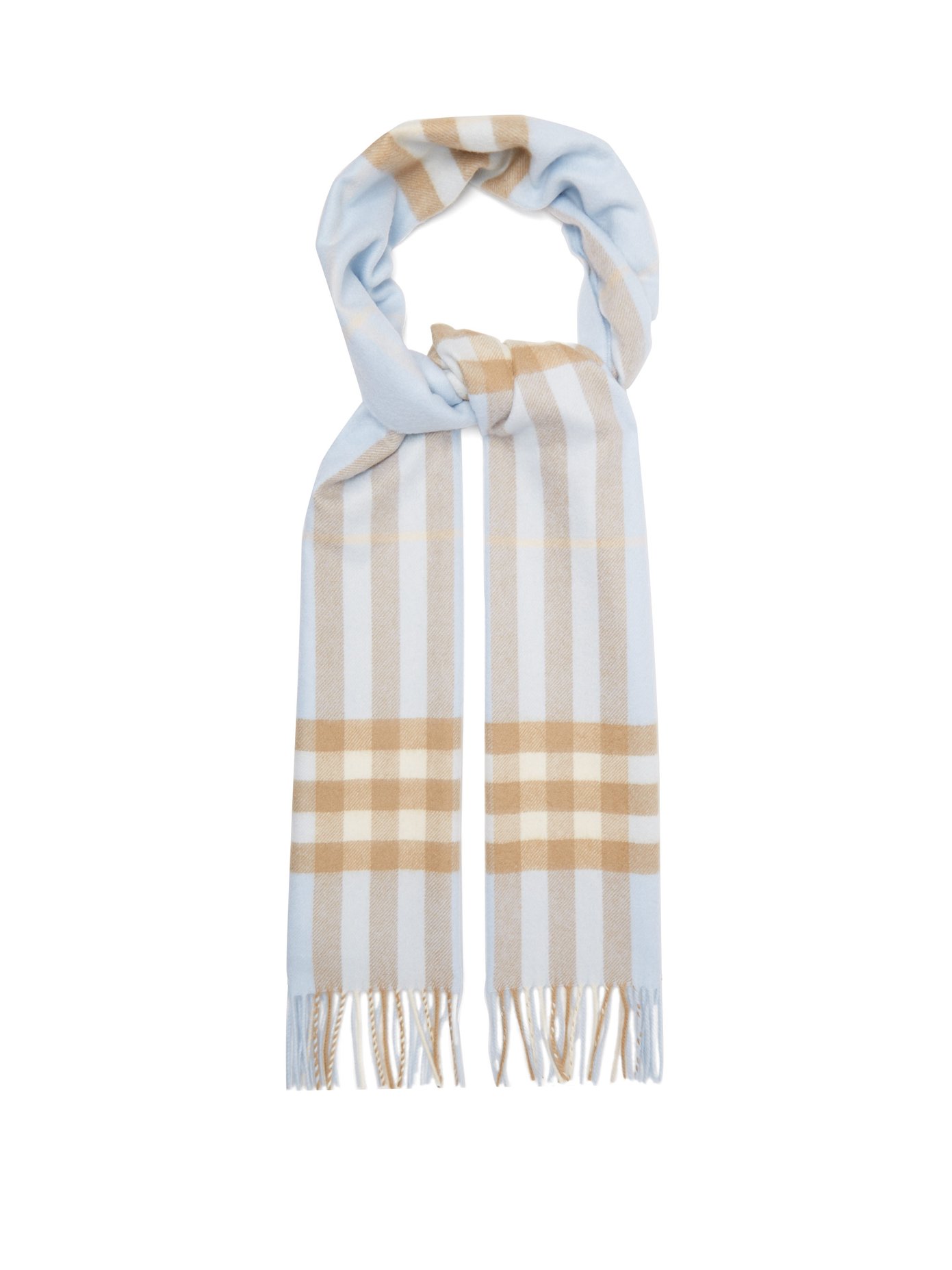 classic check cashmere scarf
