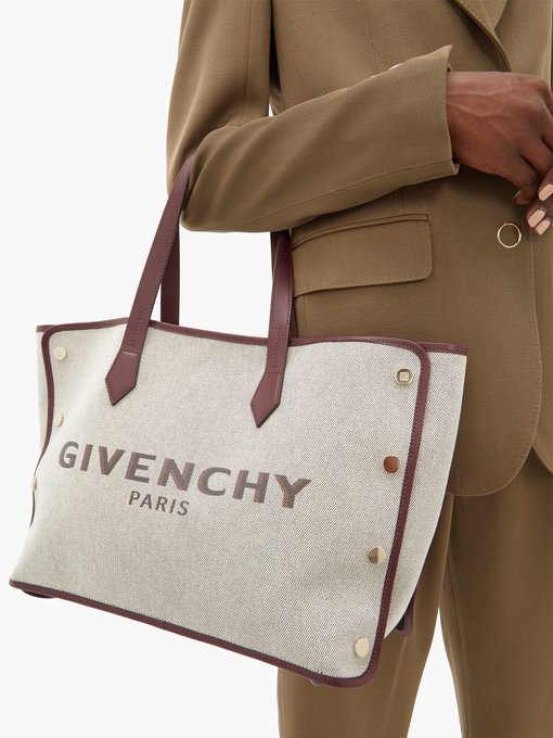 Givenchy Bond medium logo-print canvas tote bag