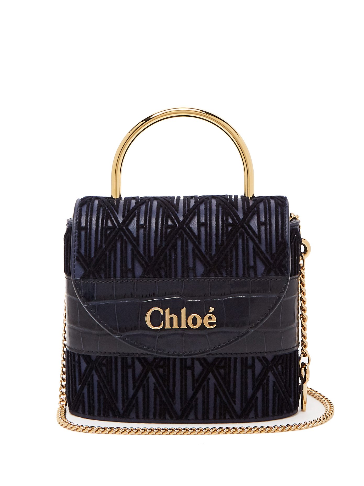 chloe aby lock bag black