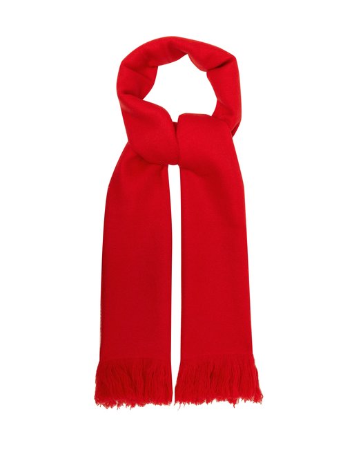 red cashmere shawl