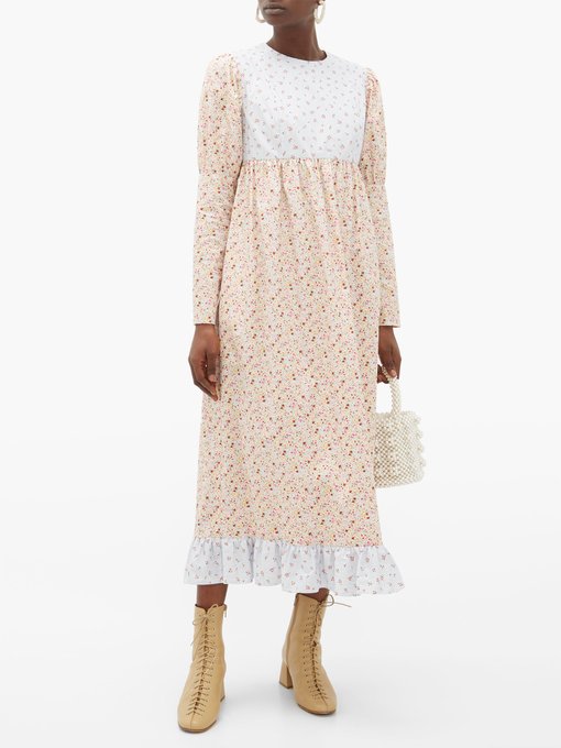 Batsheva Holly floral-print cotton midi dress
