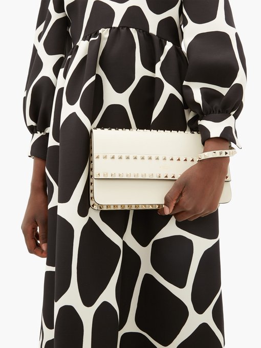 valentino rockstud wristlet clutch