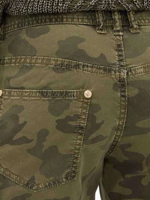 balmain camouflage pants