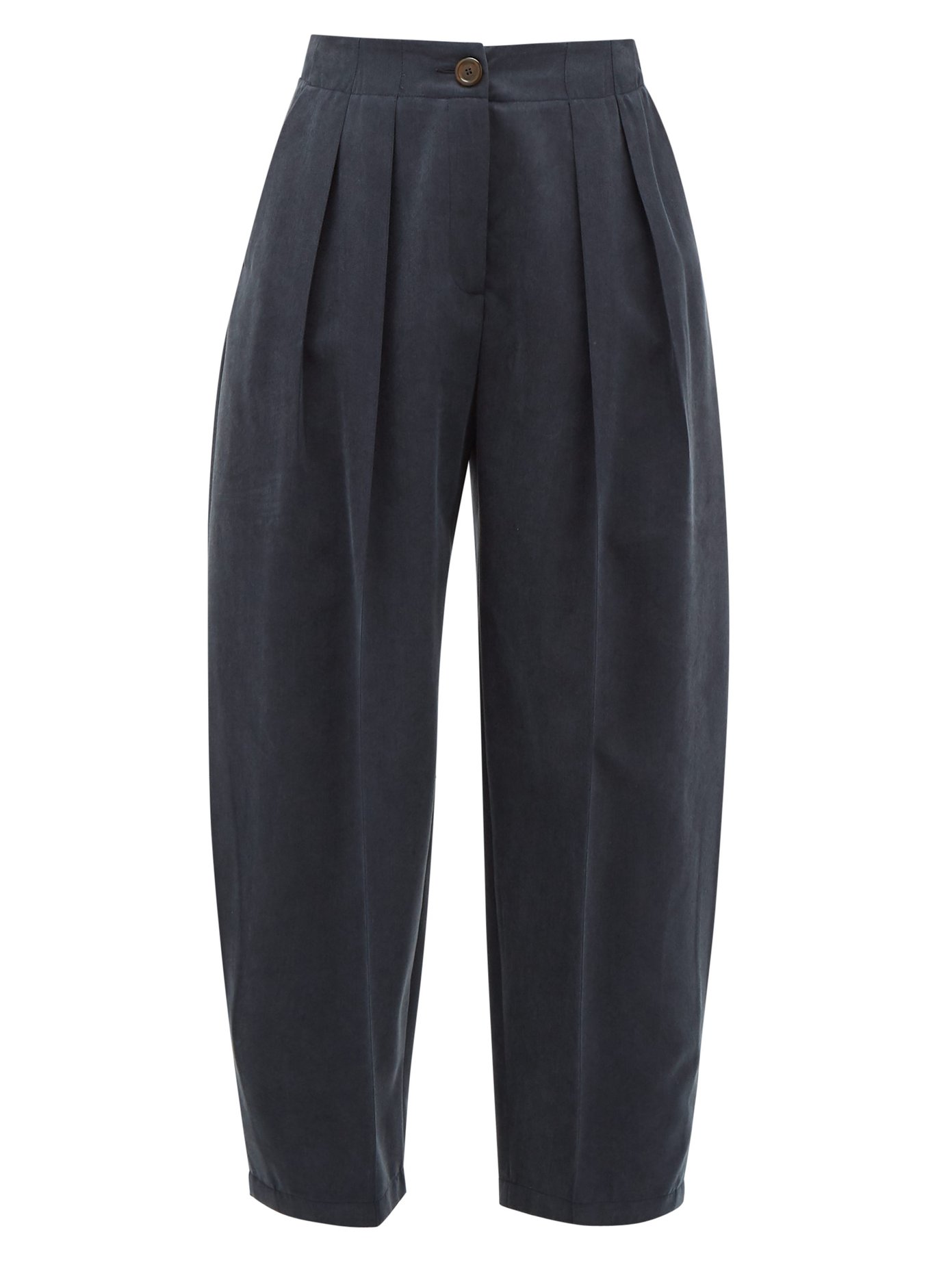 cropped pleated pants