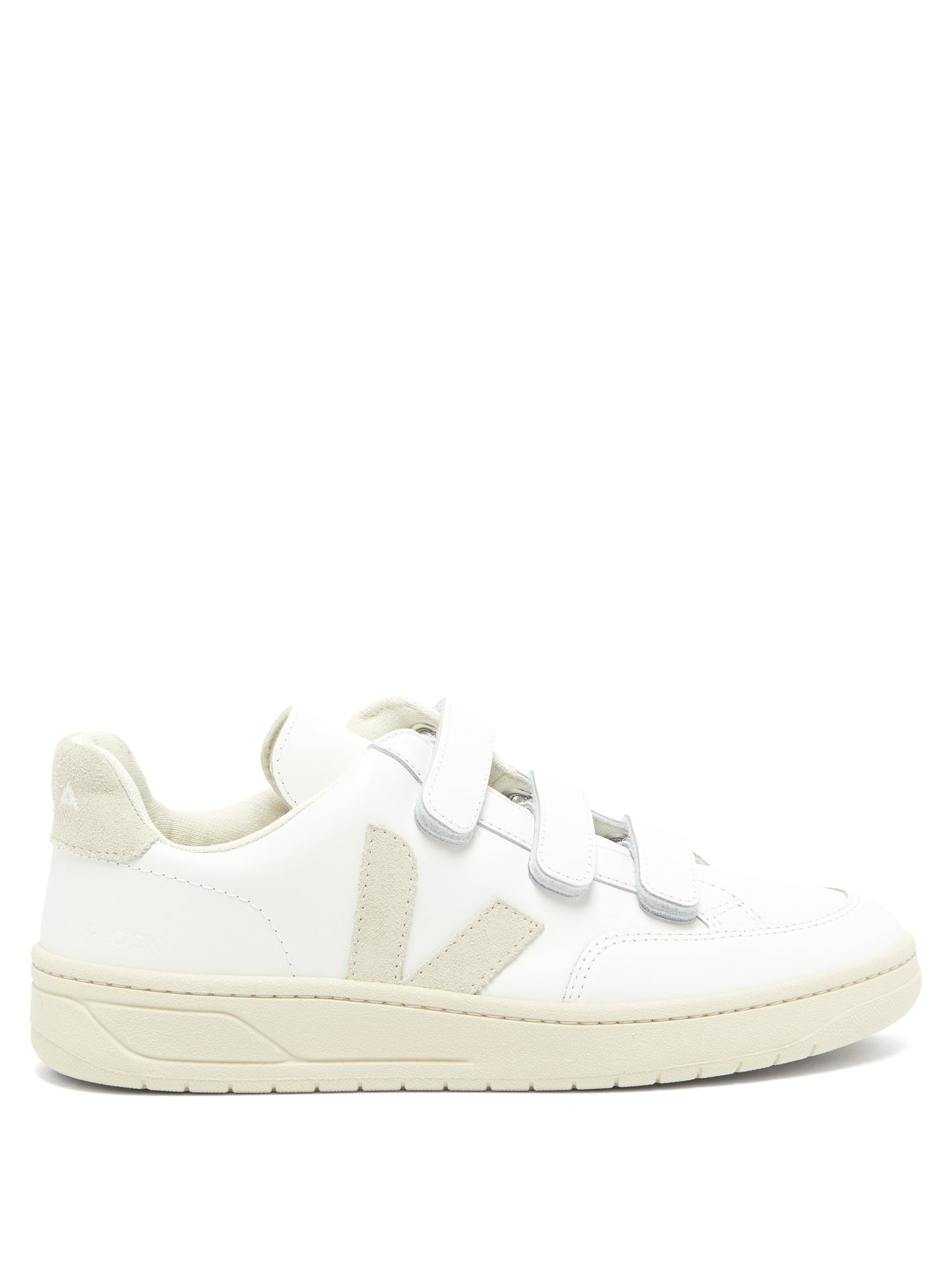 V-Lock Velcro-strap leather trainers 