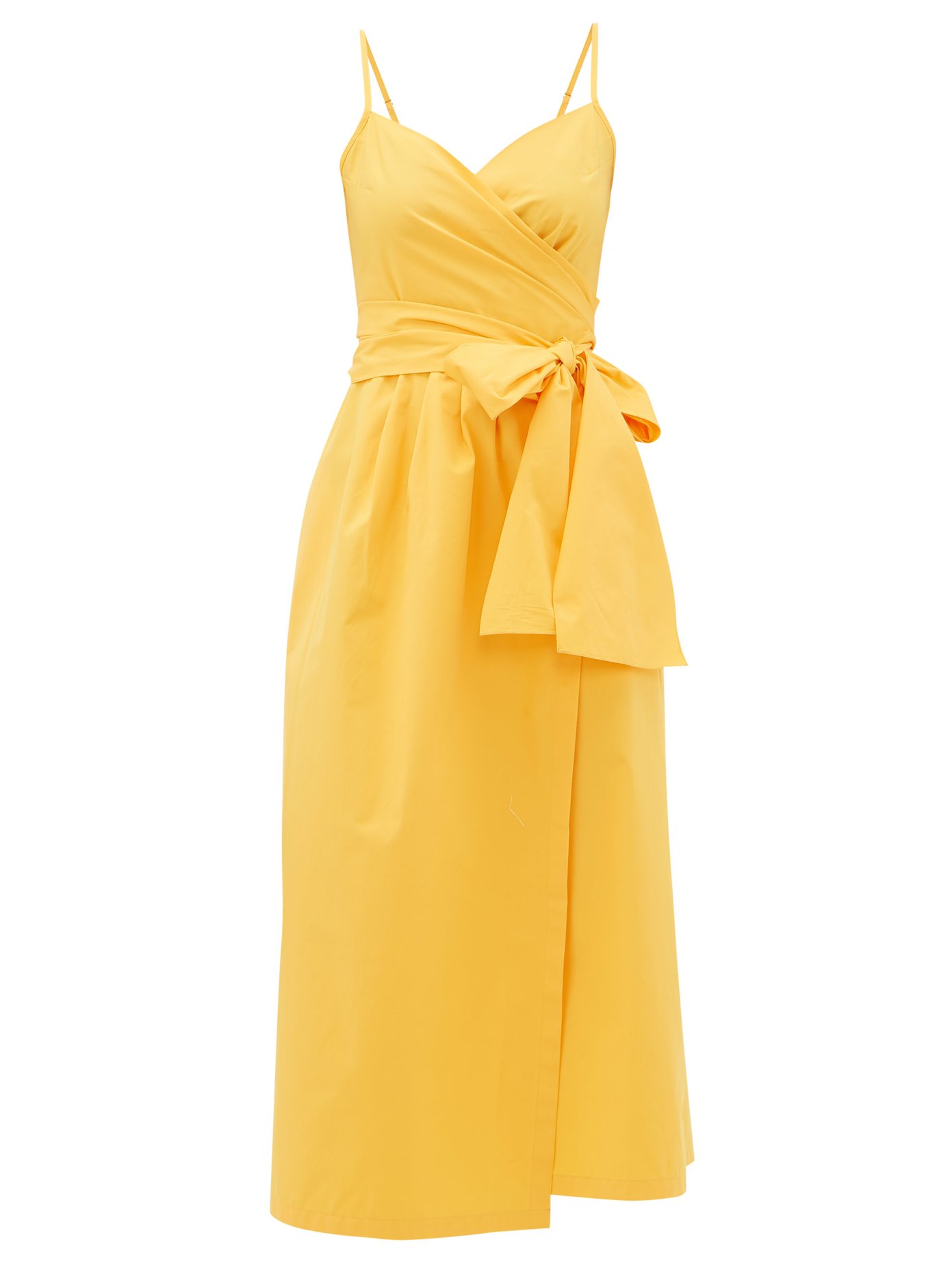 next yellow wrap dress