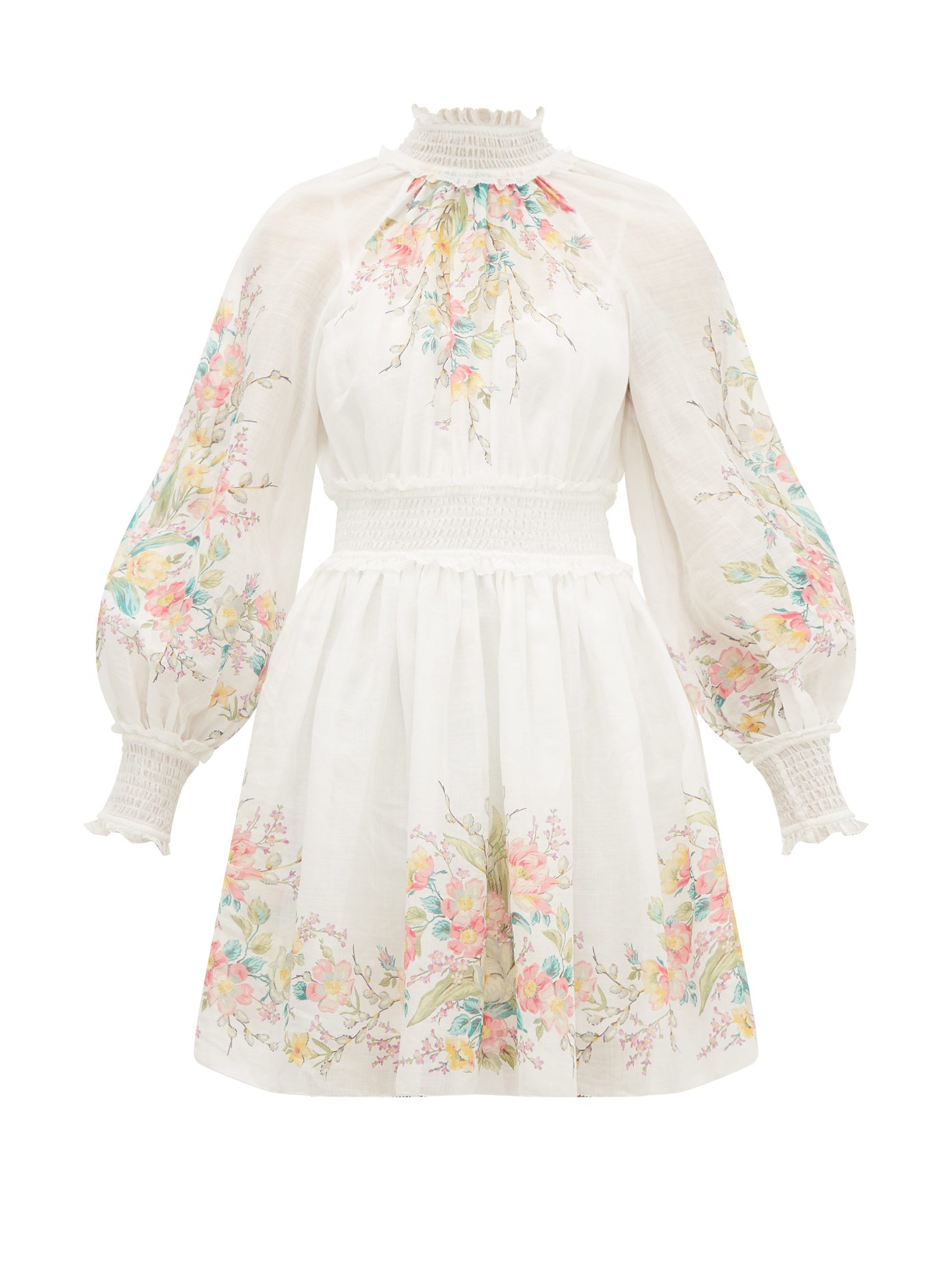 zimmermann white floral dress