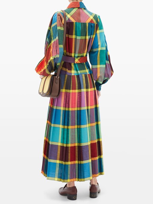 tartan dress gucci