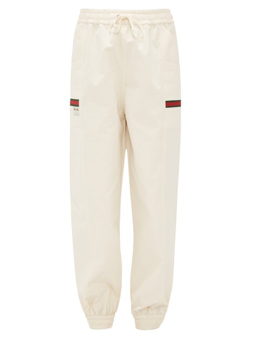 gucci stripe cotton jogging pant