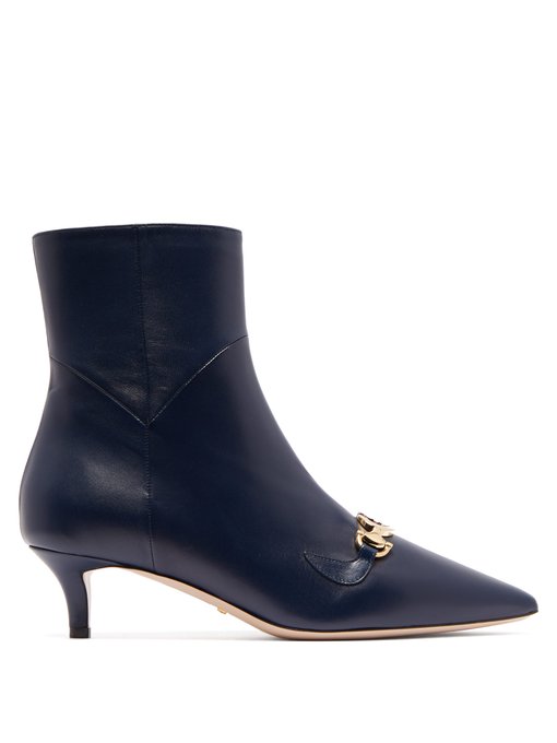 gucci leather ankle boots