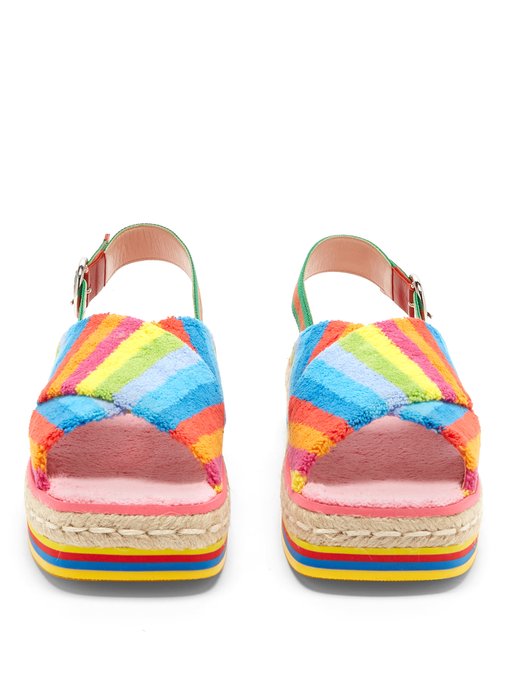 gucci rainbow sandals
