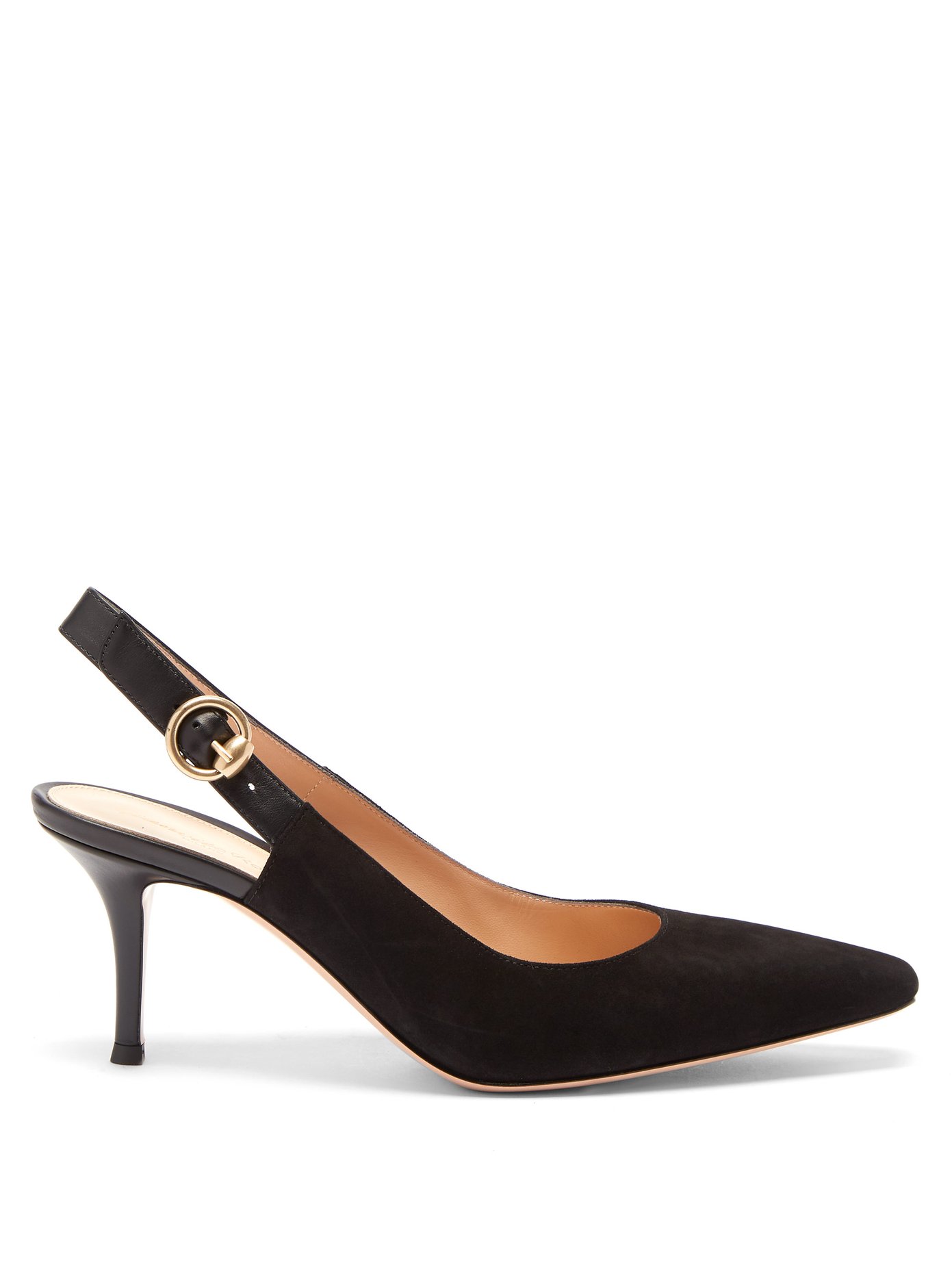 suede slingback pumps