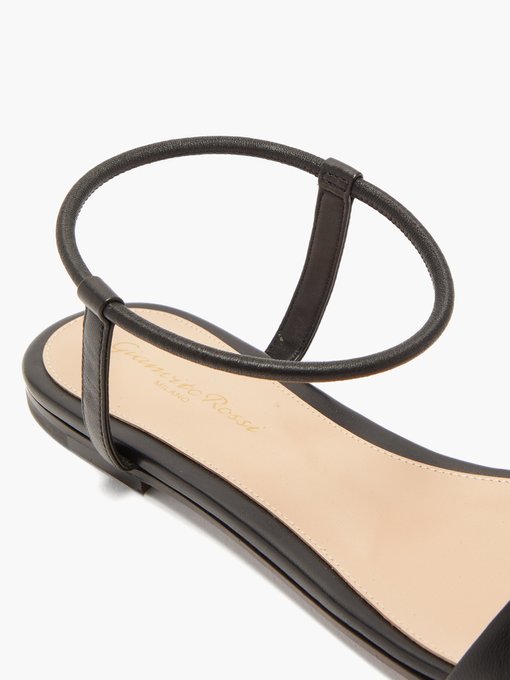 Jaime leather flat sandals | Gianvito 
