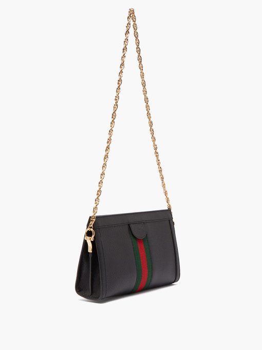 gucci black handbag with stripe