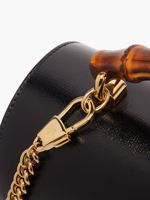 Padlock bamboo-handle leather handbag | Gucci | MATCHESFASHION AU