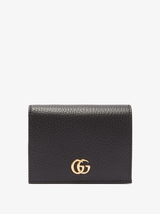 gucci black small gg marmont wallet