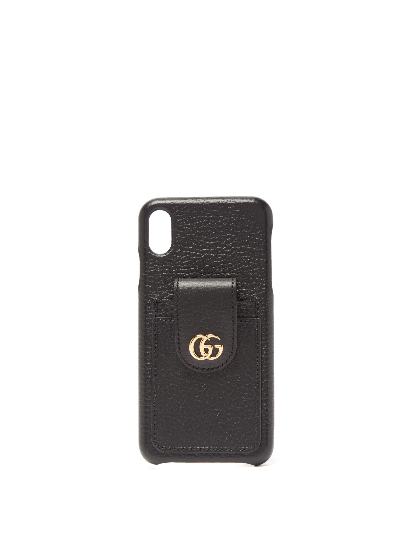 Gg Plaque Leather Iphone Xs Max Phone Case Gucci Matchesfashion Fr