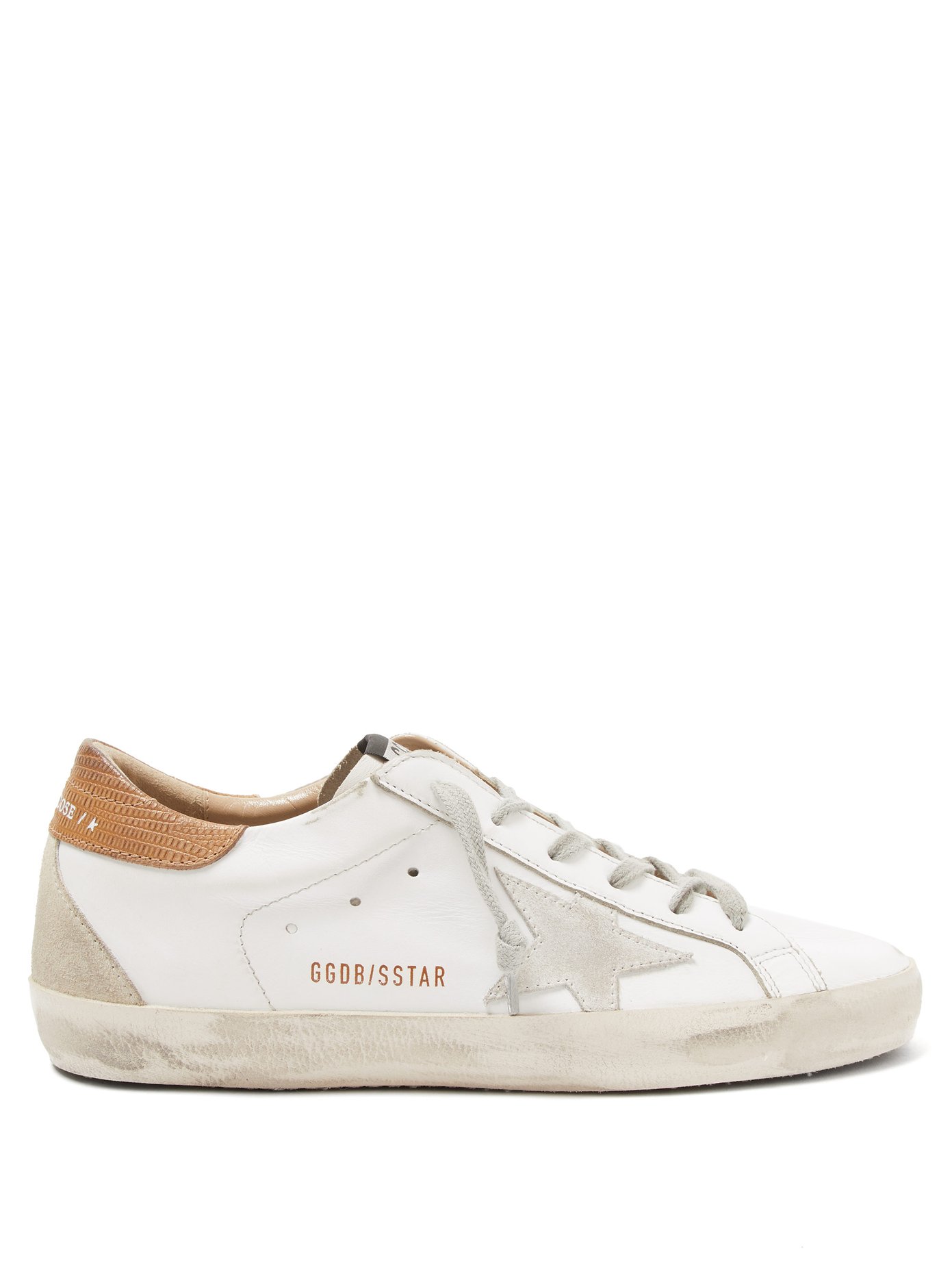 Superstar leather trainers | Golden 
