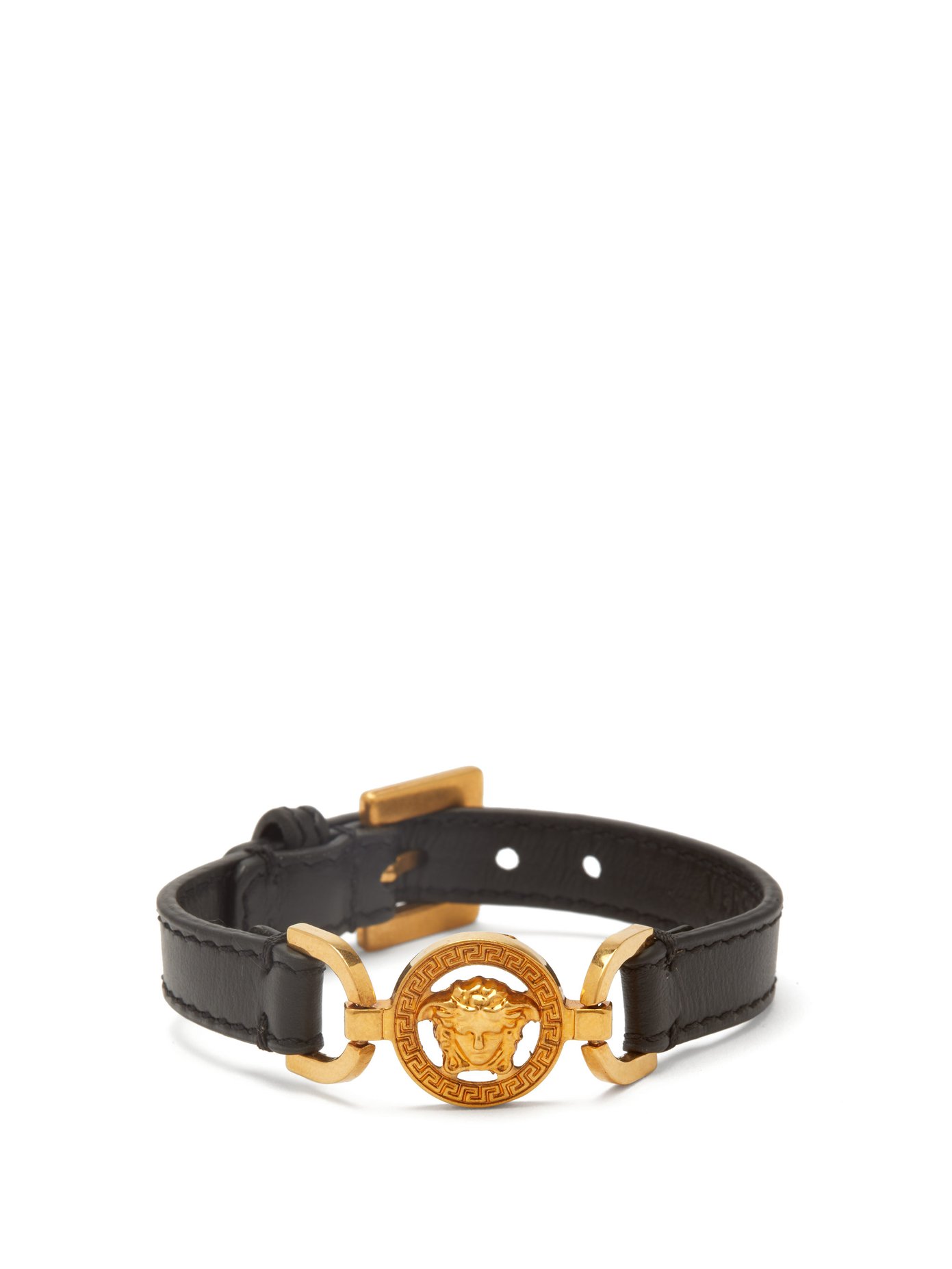 versace leather bracelet