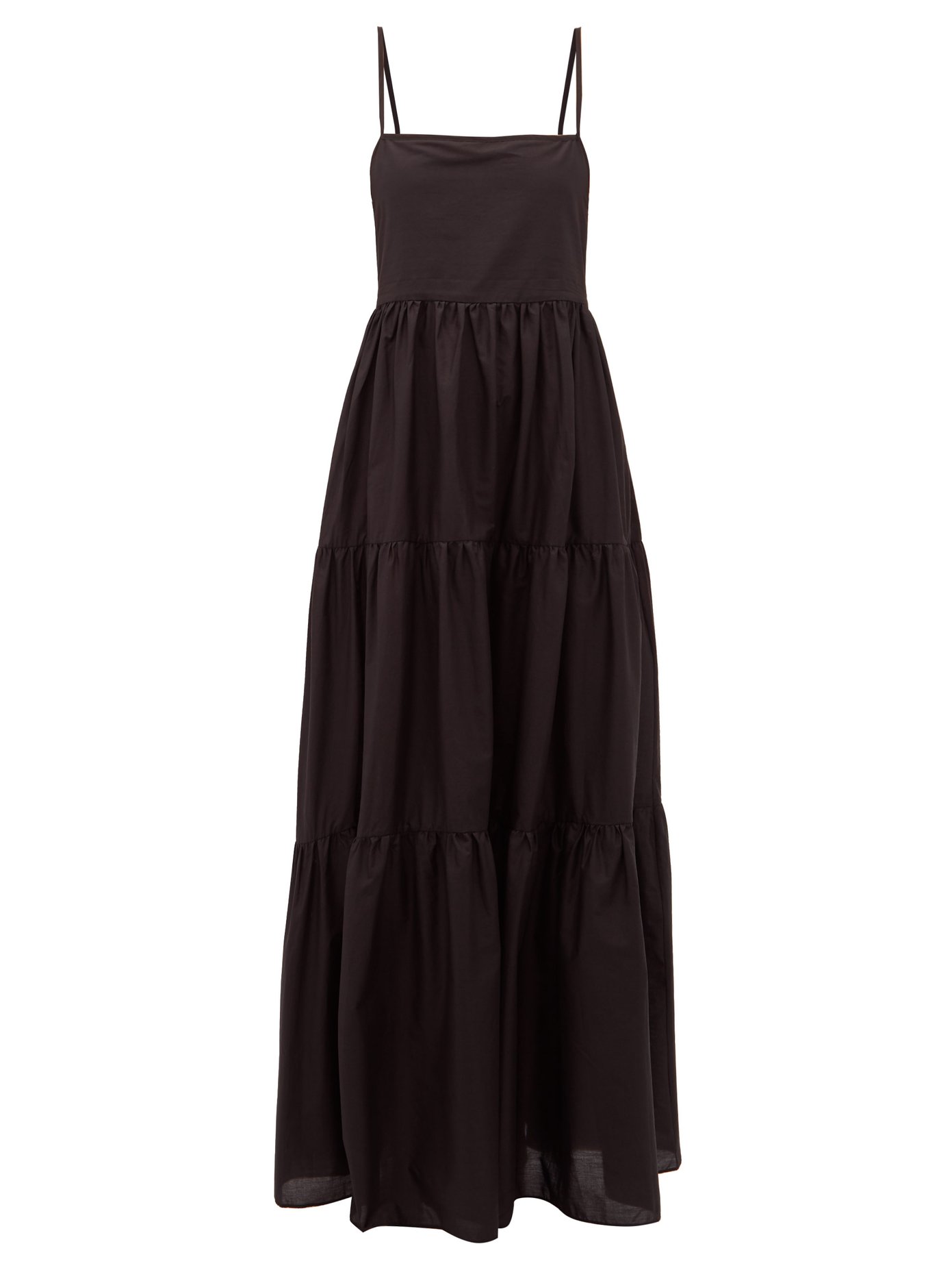 black cotton long dress
