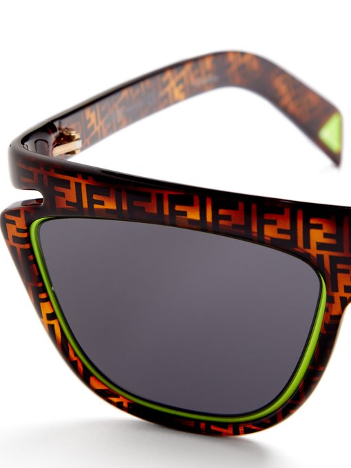 D-frame tortoiseshell-acetate sunglasses | Fendi | MATCHESFASHION US