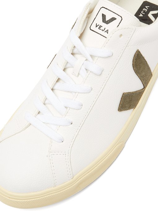 veja esplar leather and suede sneakers