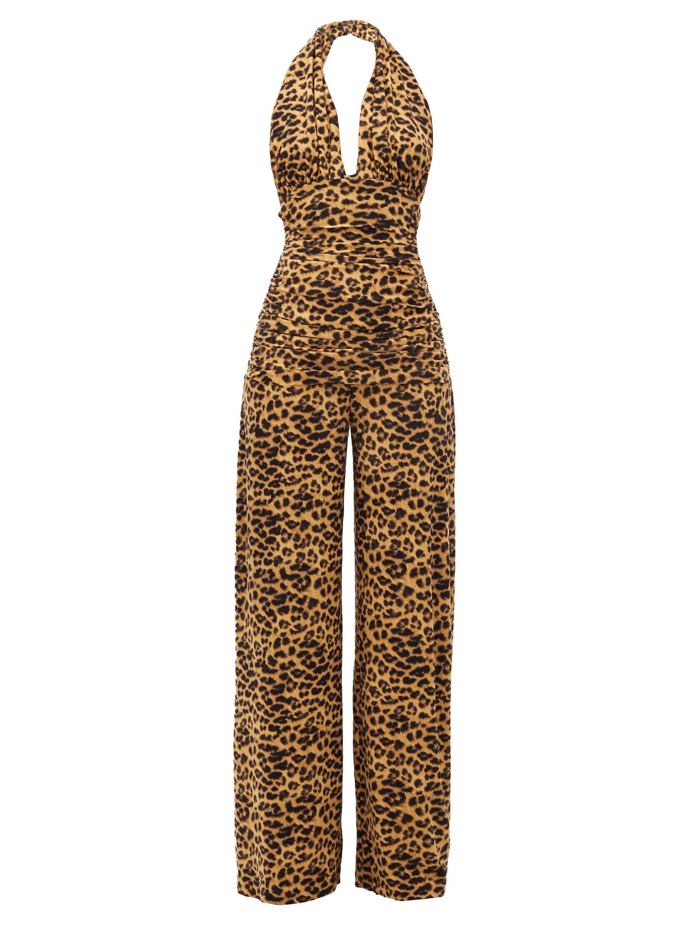Ladies Plain Aztec Tie Dye Animal Leopard Print All In One Jumpsuit Size S M L 8