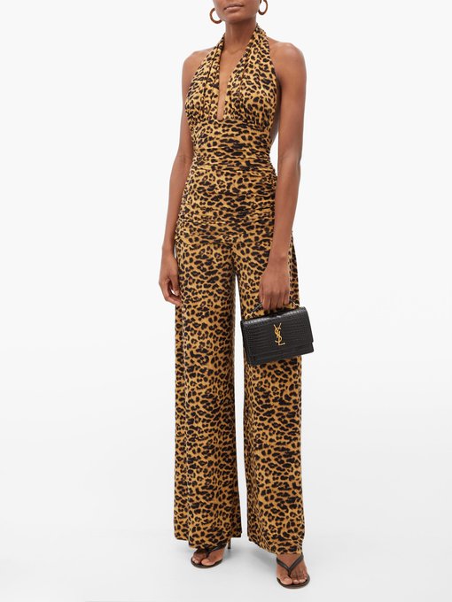 animal print jump suits