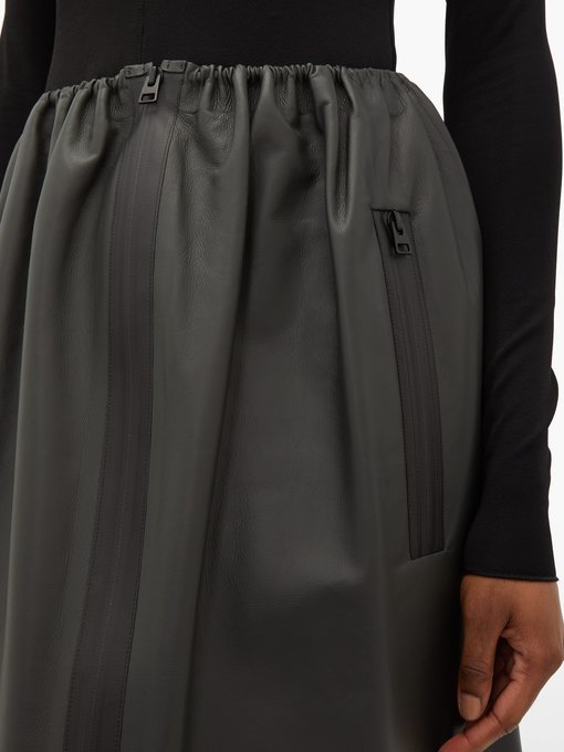 Utility-zip leather skirt | Bottega Veneta | MATCHESFASHION US
