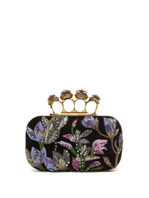 lilac suede clutch bag