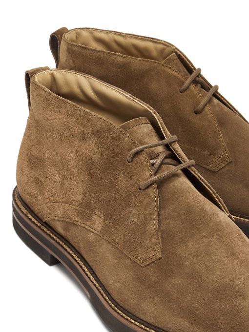 tod's desert boots in suede