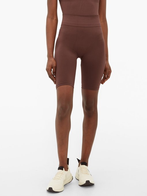 tan cycling shorts