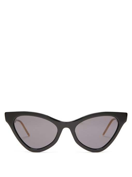 gucci cat eye acetate sunglasses