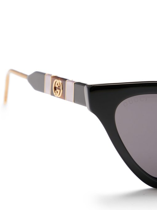 Cat-eye acetate sunglasses | Gucci 